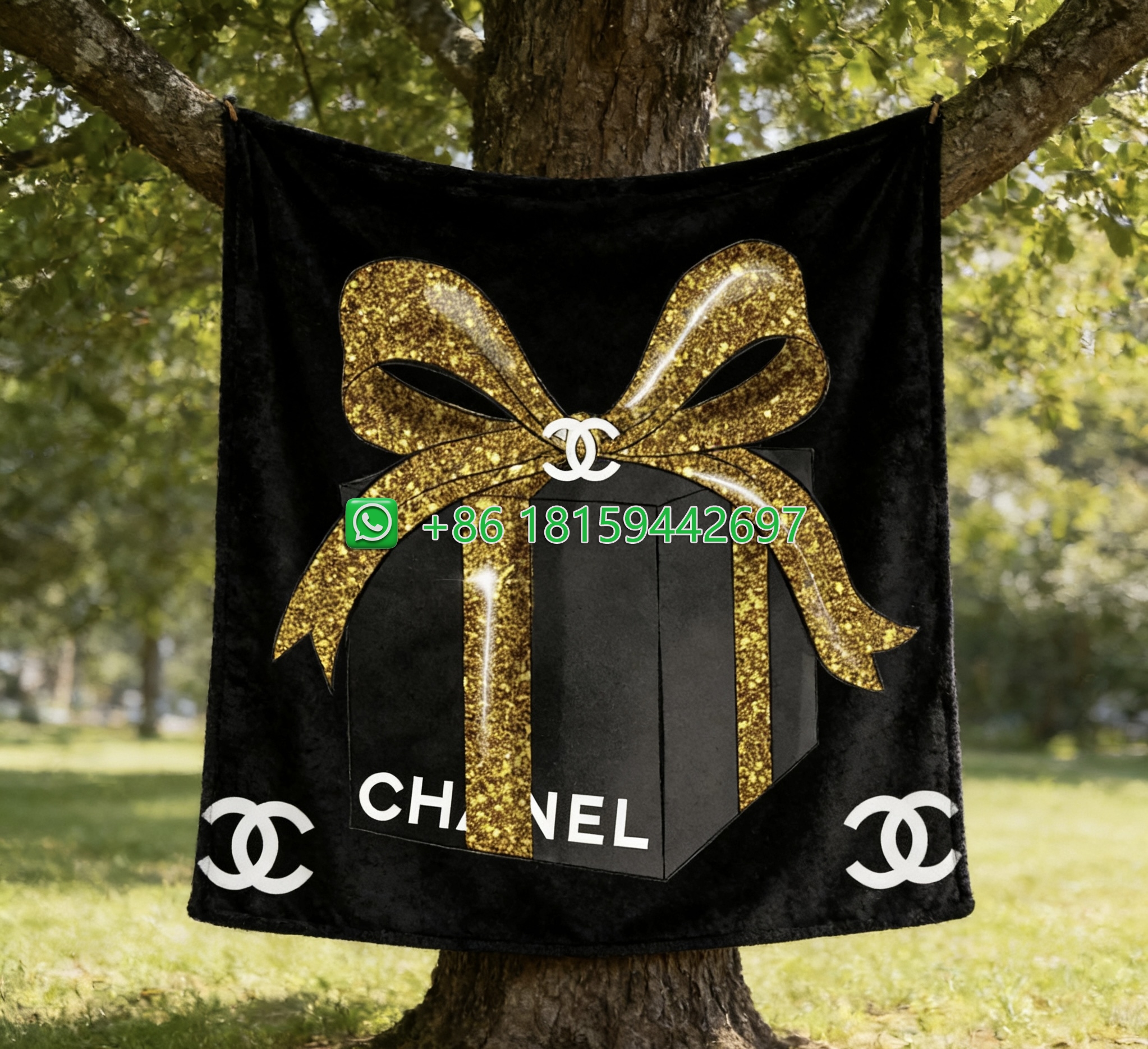 Chanel Throw Blankets
